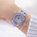 Reloj de Cristal con Diamantes para Mujer