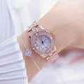 Reloj de Cristal con Diamantes para Mujer