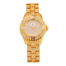 Reloj de Cristal con Diamantes para Mujer